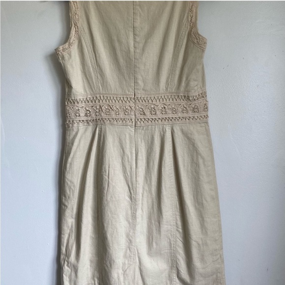 SUSAN BRISTOL-Linen Blend Dress Size 4 - Picture 2 of 7